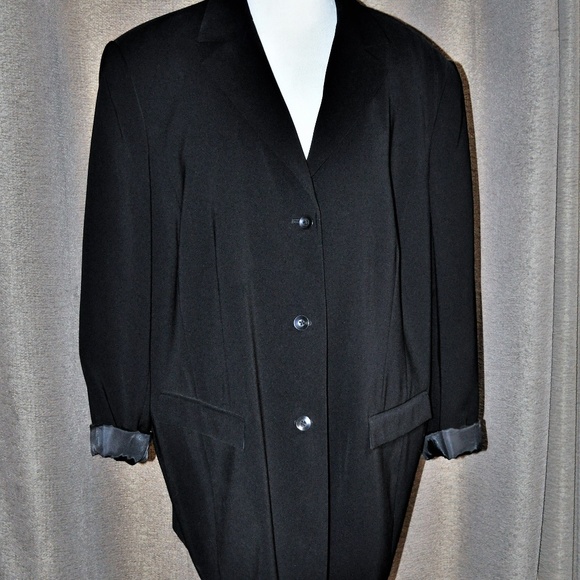 Caslon Jackets & Blazers - Caslon Black Lined Button Up Blazer Suit Jacket